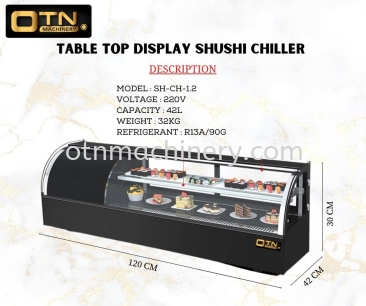 2 TIER SALAD SHUSHI DISPLAY CHILLER