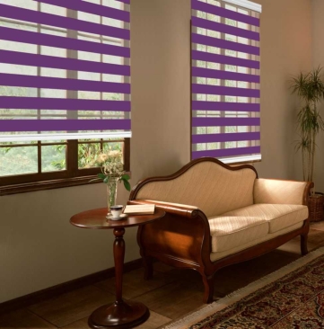 Zebra Blinds Purple