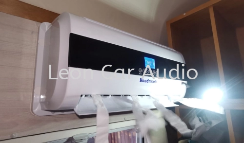 Toyota land cruiser motorhome Caravan Campervan rv Malaysia install car 1.2hp Aircond system