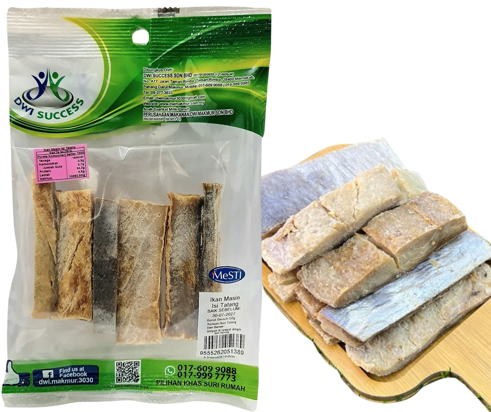Ikan Masin Isi Talang 50G RM 5.50 X 5 UNITS C.Dwi Success