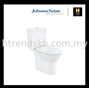 Johnson Suisse Siena Close-Coupled WC - Rimless (WBSESN101WW)