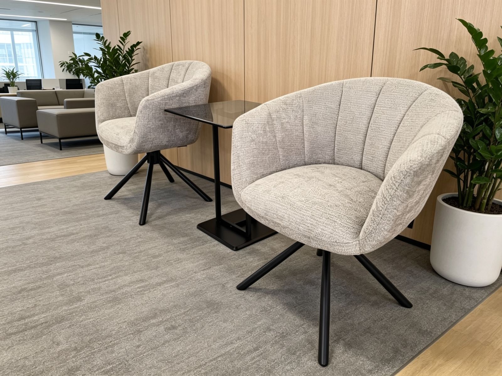 Lounge Set（2张旋转休闲椅 + 1张边几）