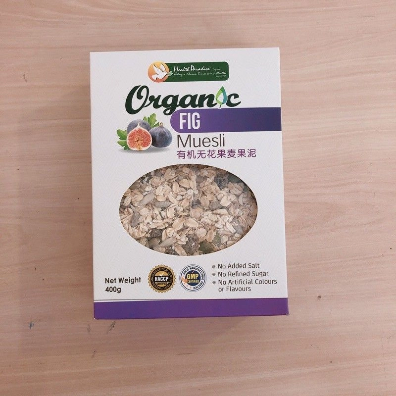 ORG MUESLI FIG - 400GM (BOX)