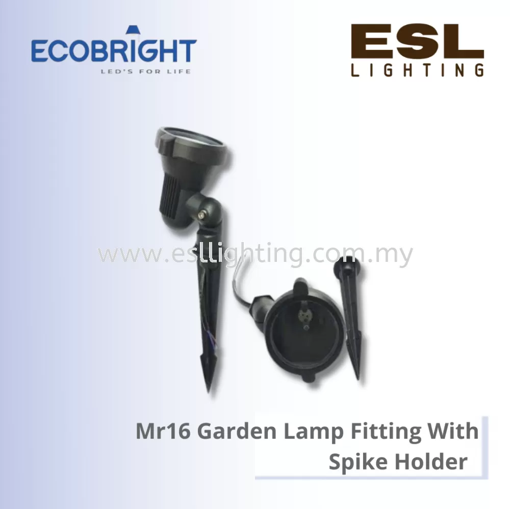 ECOBRIGHT MR16 Garden Lamp Fitting with Spike Holder - YW-7909