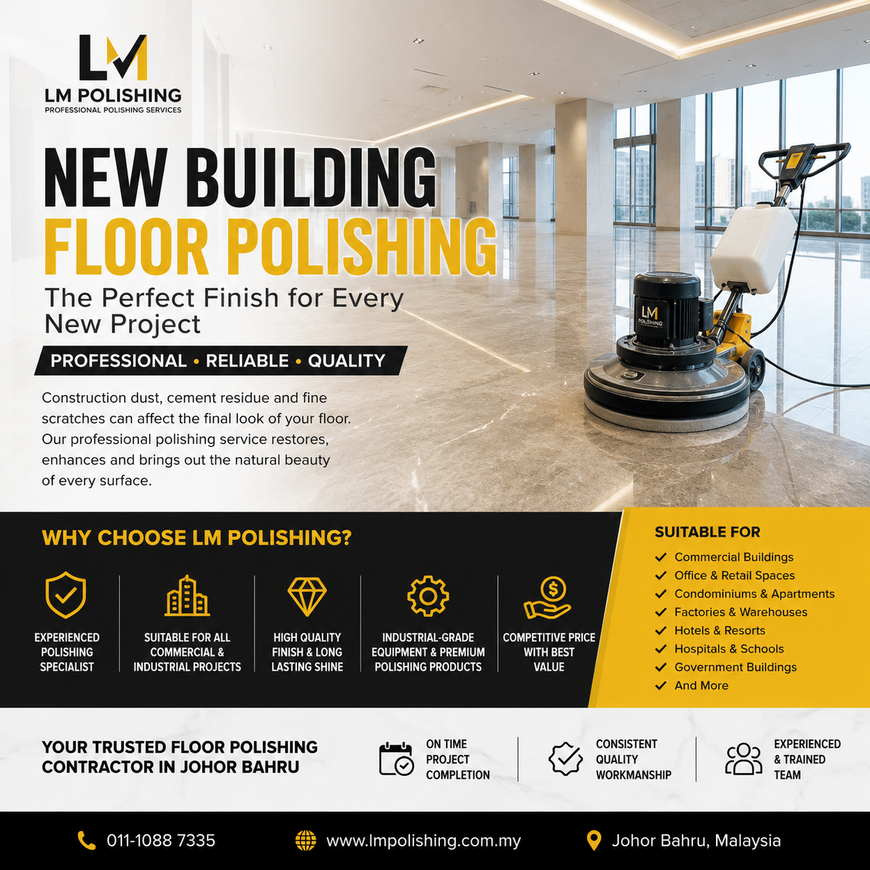 New Building Floor Polishing Services