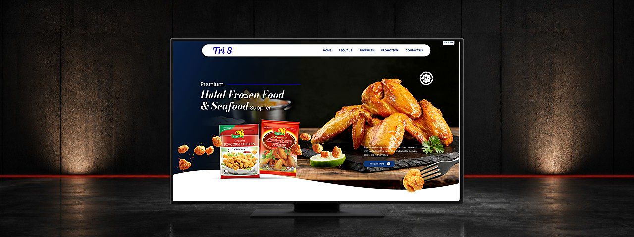 Tri S Food Wholesale Frozen Food Website Design Case Study in Selangor