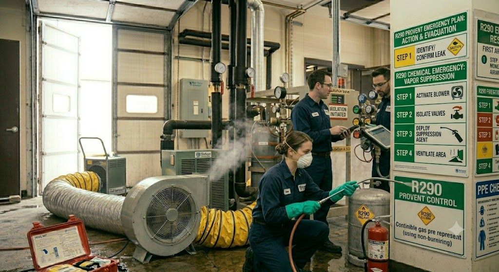 R290 chemical emergency procedures