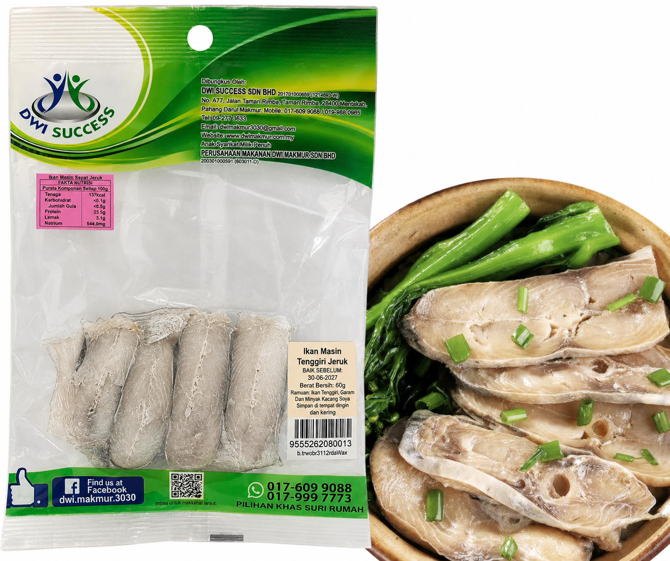 Spanish Mackerel (Packet) 60 Grams RM6.90 X 5 Units C.Dwi Success