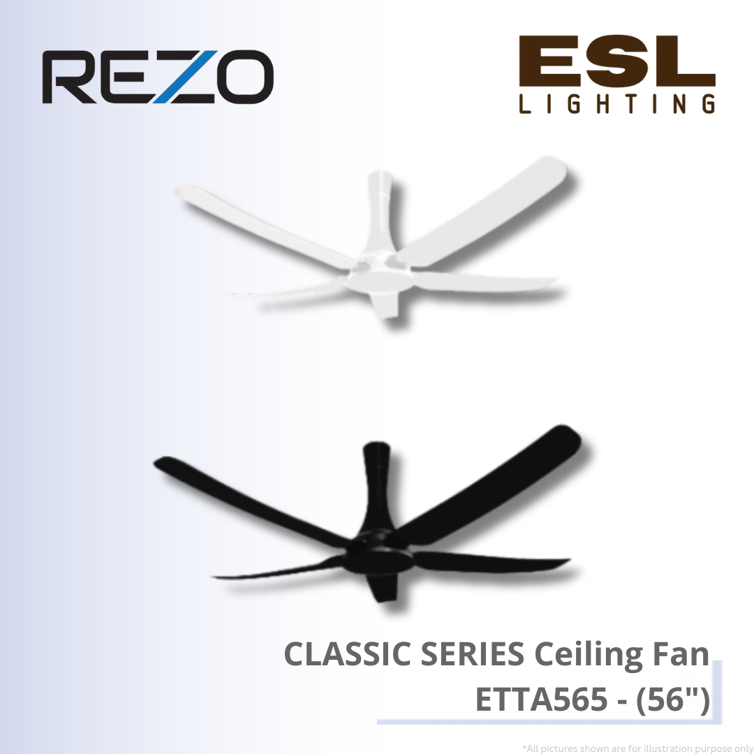 REZO CLASSIC SERIES Ceiling Fan ETTA565 - 56"
