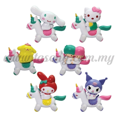 Cinnamoroll (Horse) 5cm - 6.5cm 6pcs (DC2-CNMR-6) - Taseng Marketing Sdn Bhd