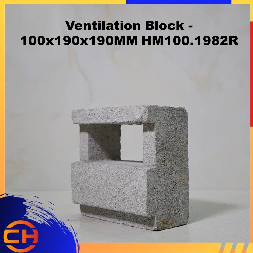 Ventilation Block - 100x190x190MM HM100.1982R