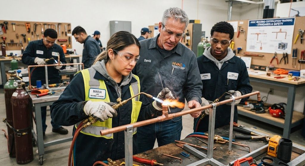 HVAC brazing standards certification training