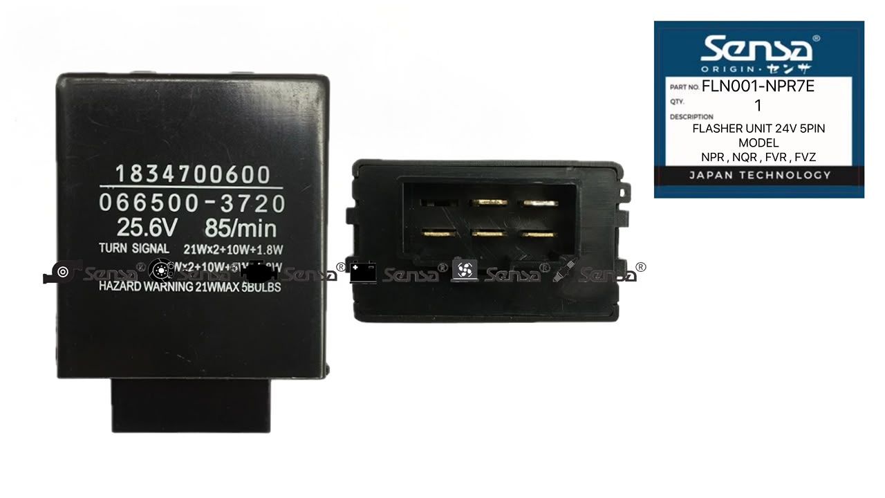 ISZ NPR , NQR 4HK1 FLASHER UNIT 5PIN 24V