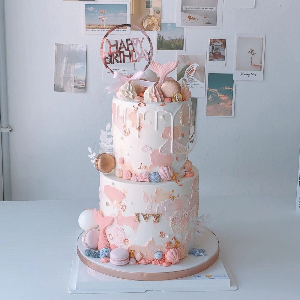 Mermaid Cake 2 Tier