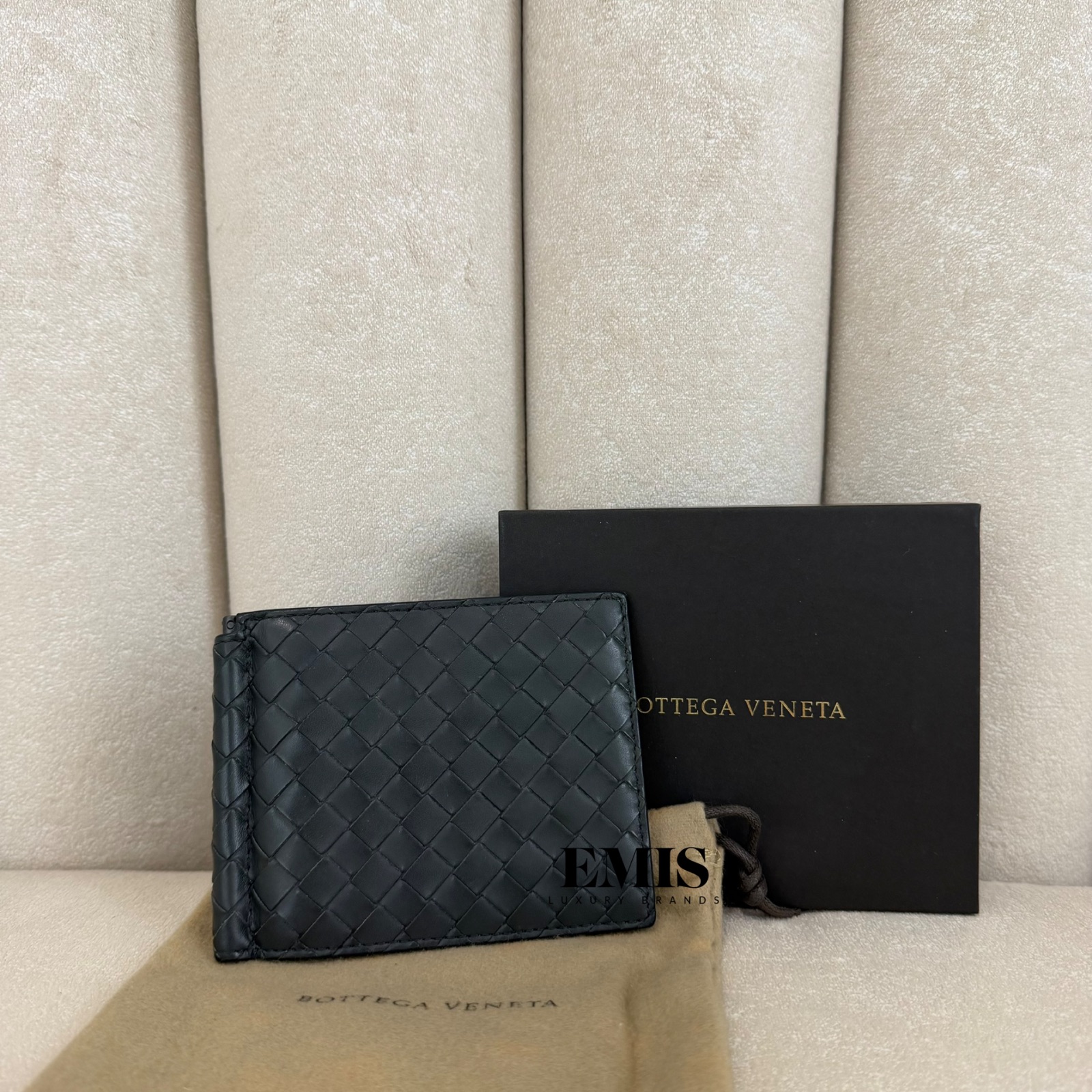 Bottega Veneta Cassettes Money Clip- 名牌二手钱包女士小型皮具Zippy