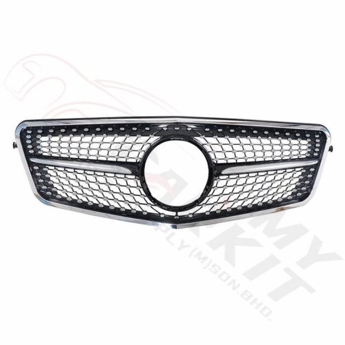 MERCEDES BENZ E CLASS W212 DIAMOND GRILLE BLACK CHROME