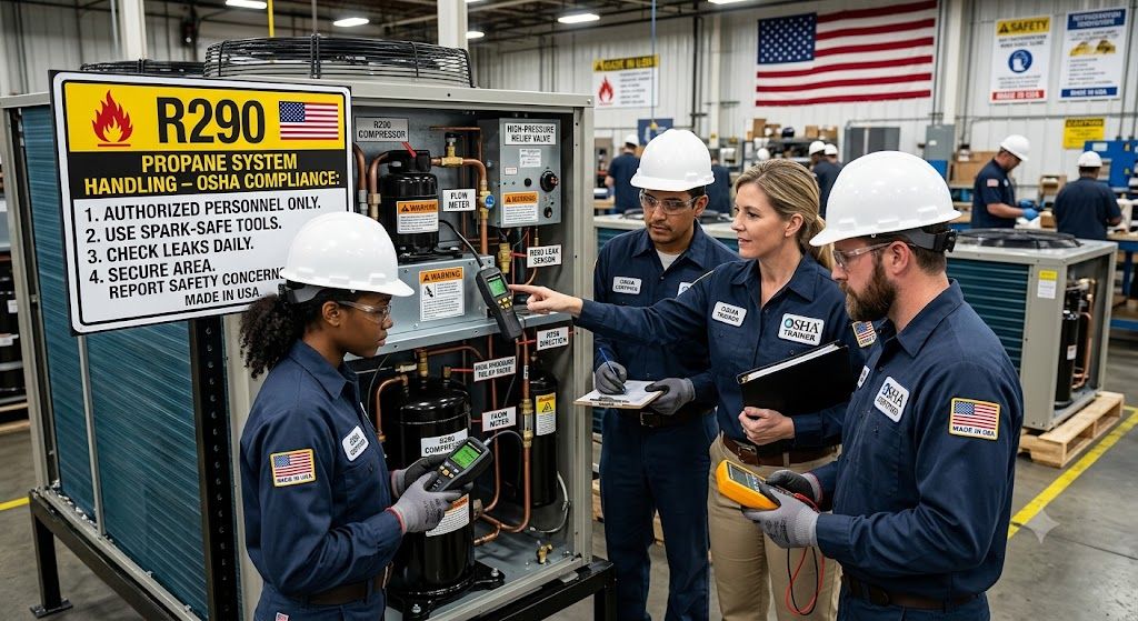R290 industrial refrigeration compliance USA