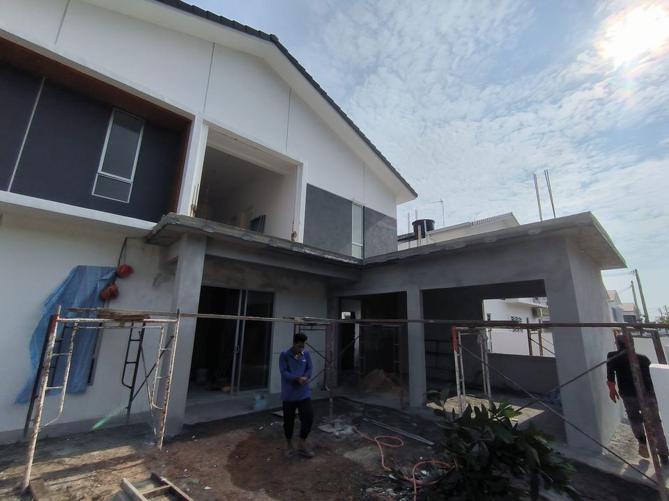 Wet Kitchen Extension Concrete Roof