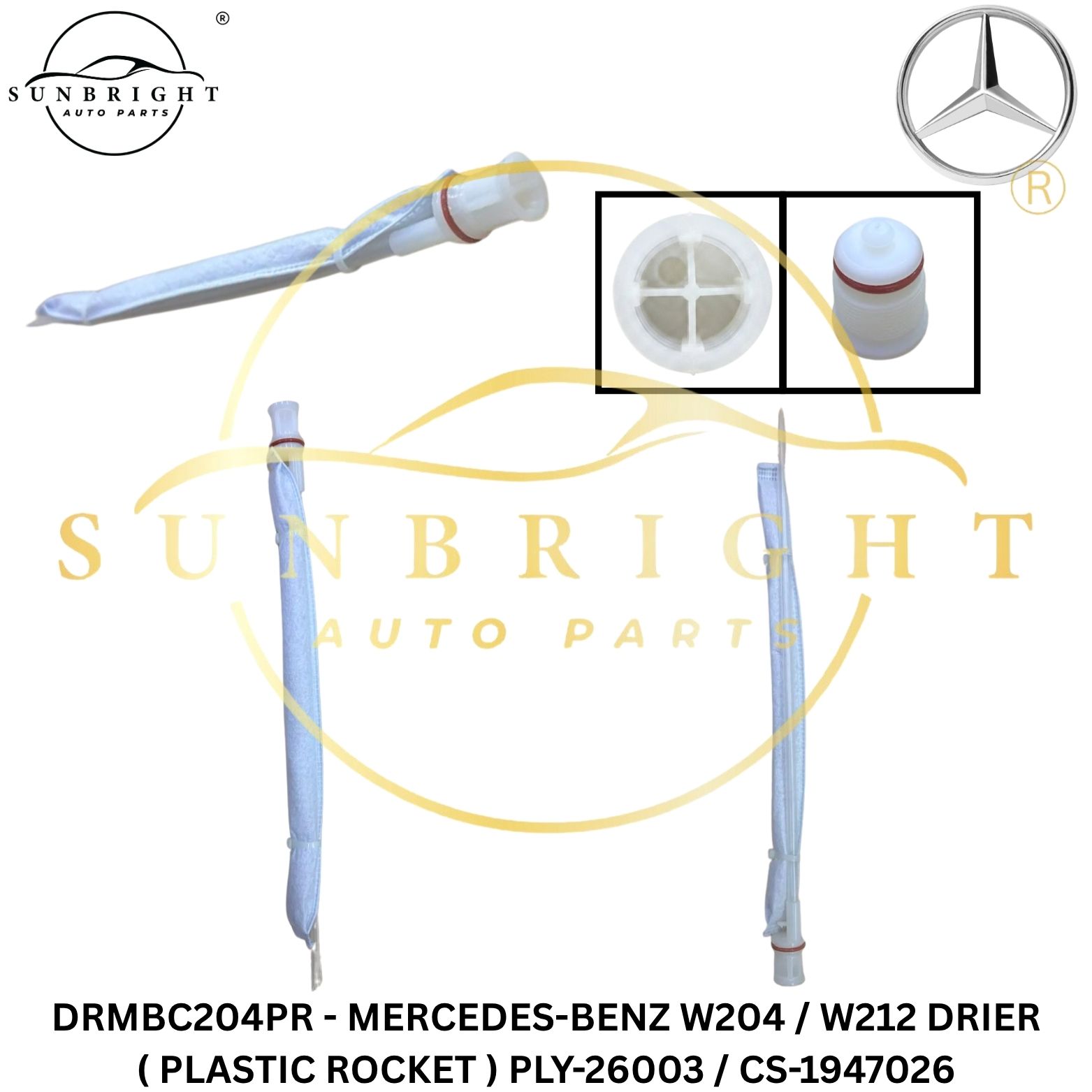 DRMBC204PR - MERCEDES-BENZ W204 / W212 DRIER ( PLASTIC ROCKET ) PLY-26003 / CS-1947026