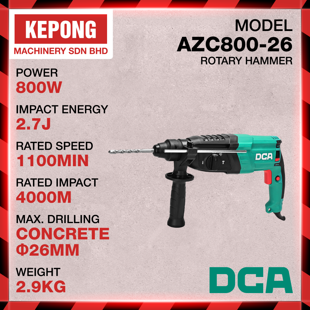 DCA AZC800-26 rotary hammer