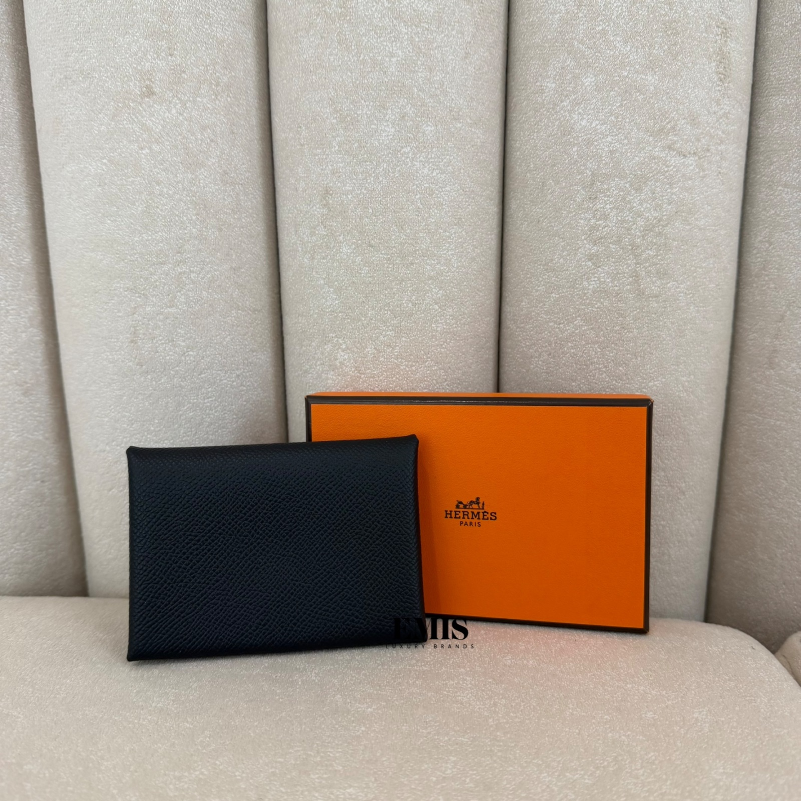 Hermes Calvi Duo Compact Card Holder- Brand New Luxury Wallet