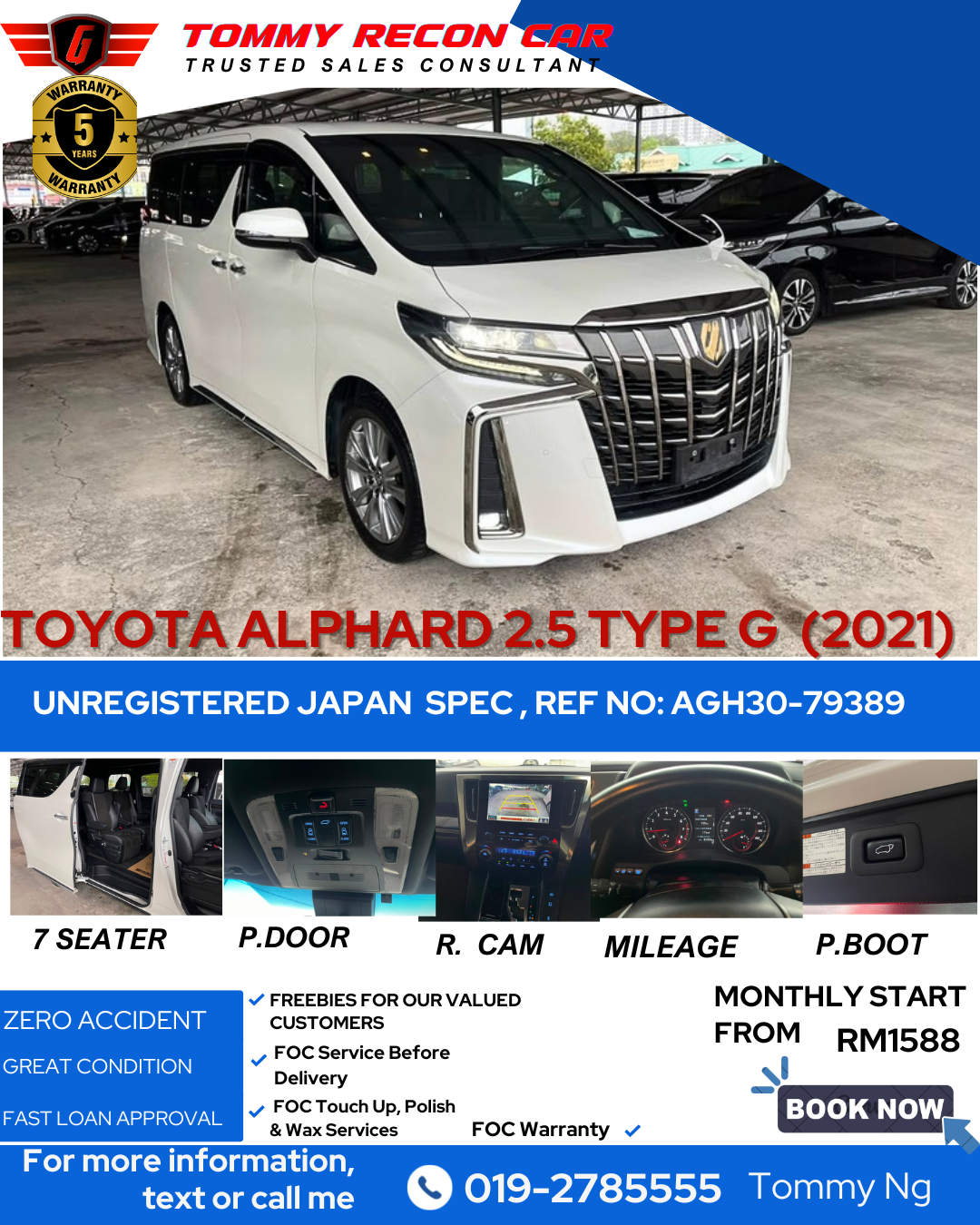 2021 TOYOTA ALPHARD 2.5 TYPE GOLD