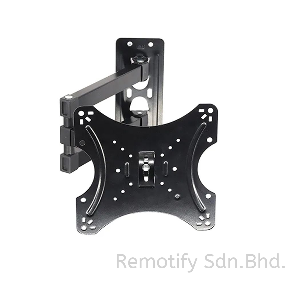 CP302 Full Motion TV Wall Mount for 14"-43" TVs | Adjustable Swivel & Tilt Arm Bracket | VESA 200x200mm | 60-430mm Extension