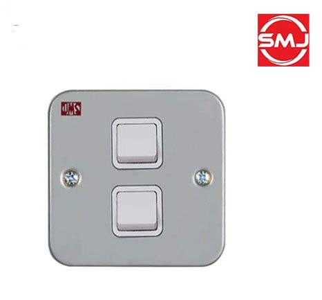 UMS 221M-1W 2 Gang 1 Way Metalclad Switch (SIRIM Approved)