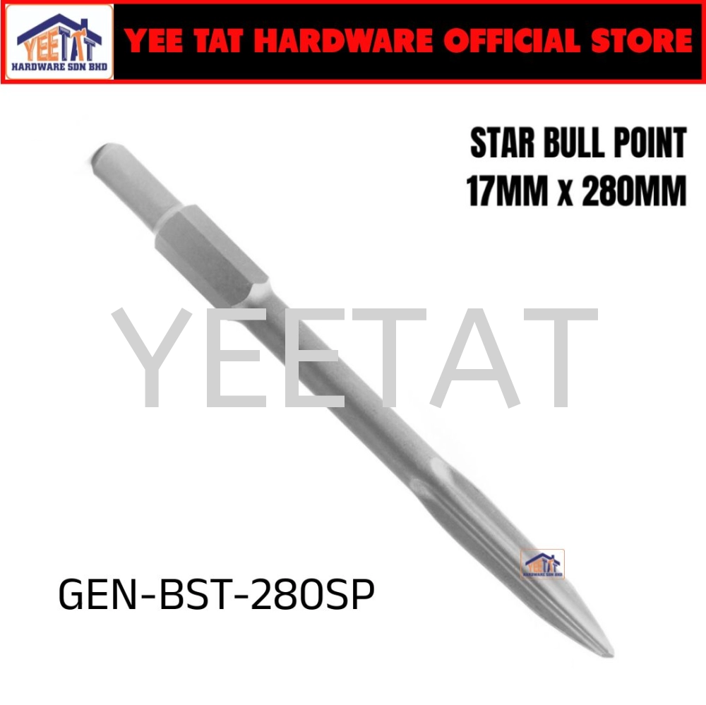 [ DONGCHENG ] GENTOOLS Star Bull Point / Pen Chisel Point / Cold Chisel