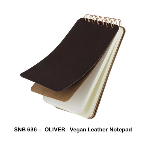 SNB636 --  OLIVER - Vegan Leather Notepad