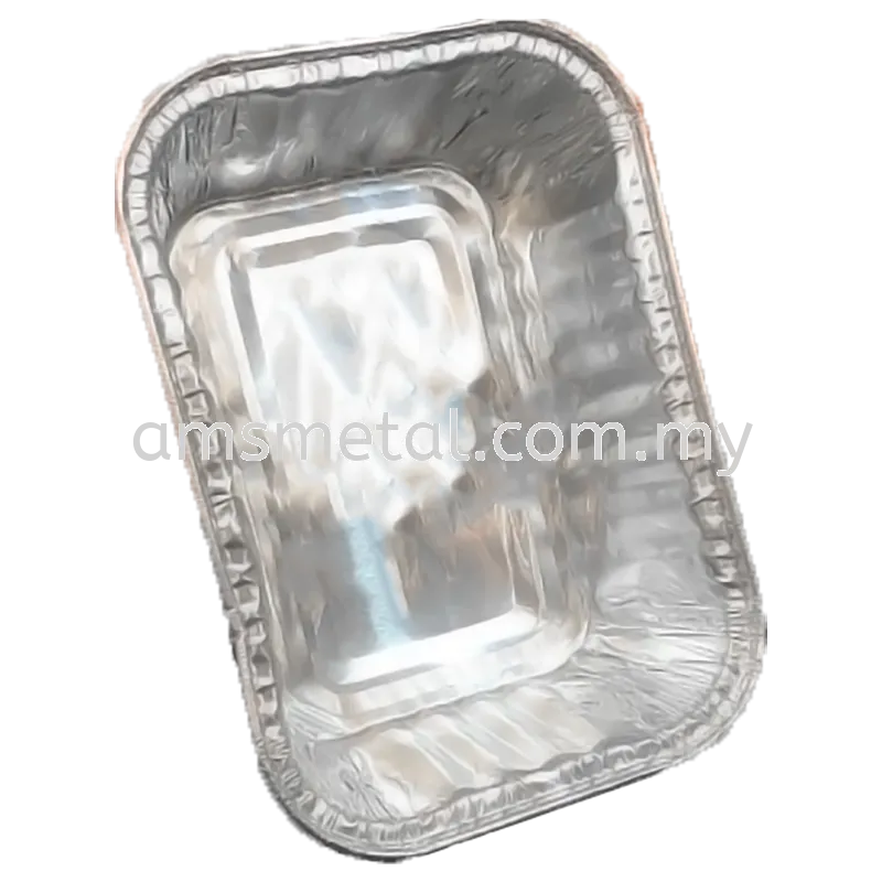 Aluminium Foil Tray / Baking Foil Tray / Cake Container Foil / Door Gift Foil Tray Come with Lid Code 984519 Size 100 x 75 x 33 (H) (5PCS/ 10PCS/ 20PCS /30 PCS)