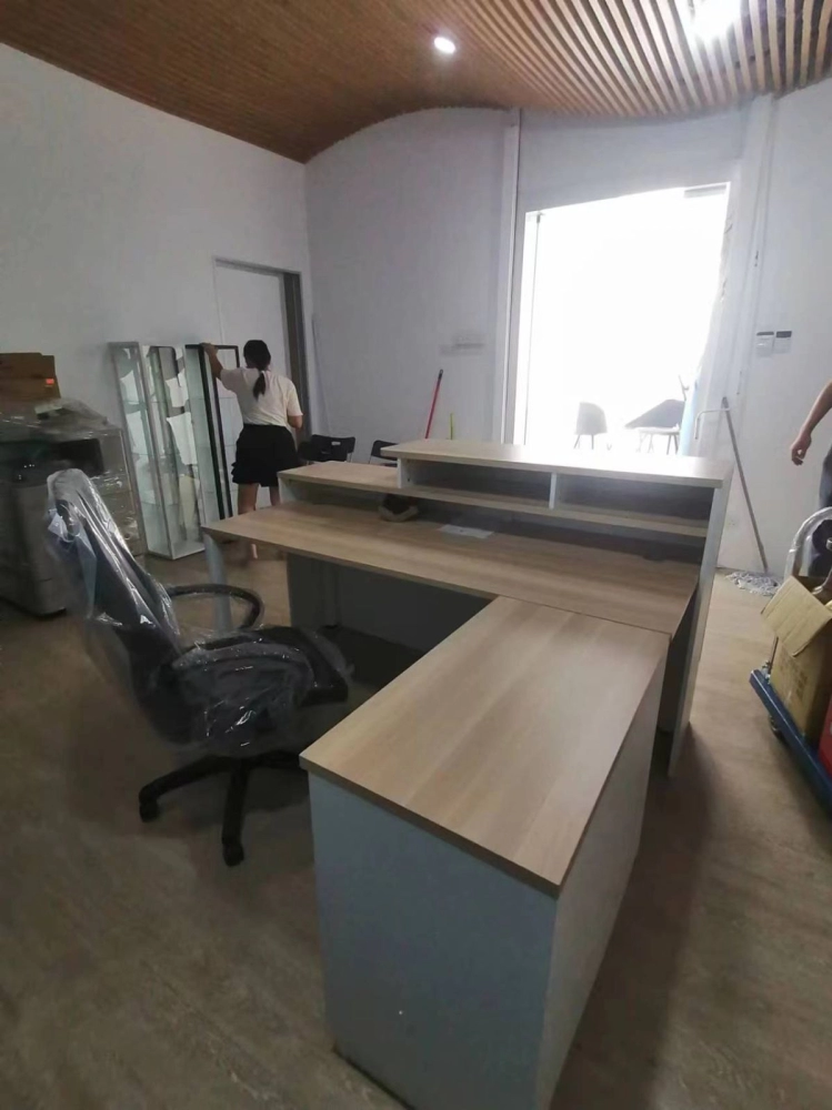 Office Furniture Set Up Renovate | Reception Manager Table | Low Office Cabinet | Director High Back Chair | Office Furniture | Pembekal Meja Pejabat | KL | Cheras | Ampang | Shah Alam Cyberjaya | Putrajaya| Kulim |Kedah | Penang 
