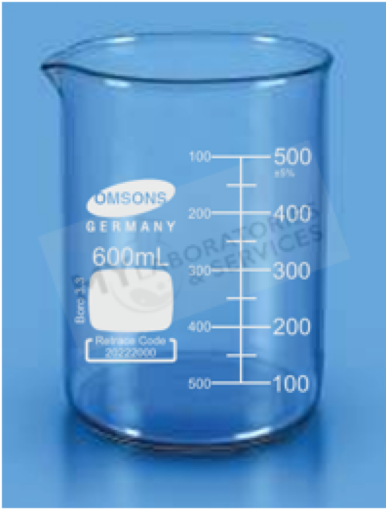 OMSONS Beaker, Low Form, with Spout