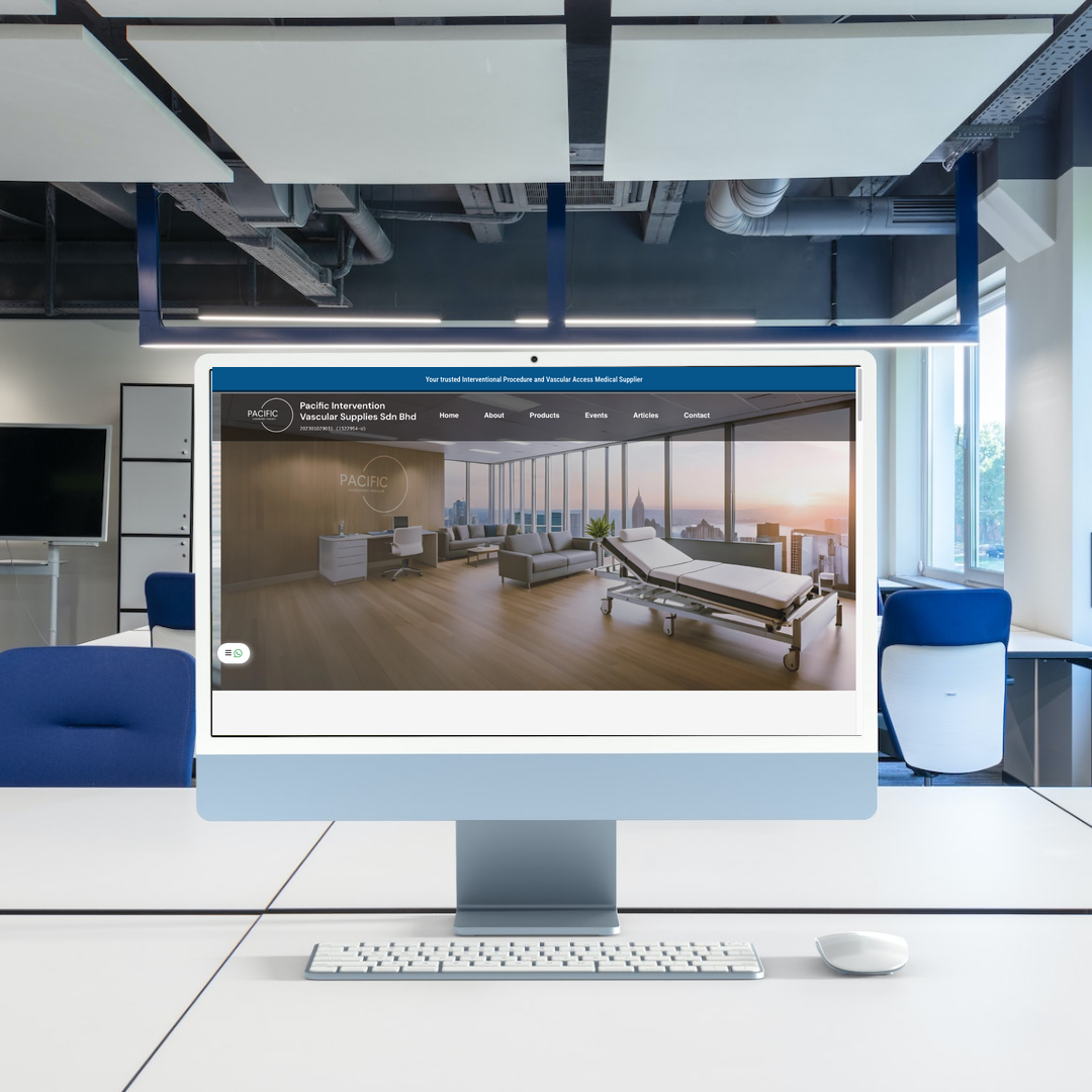 Pacific Intervention Vascular Supplies Sdn Bhd Website Design & SEO Case Study | Medical Surgery Equipment Supplier in Selangor