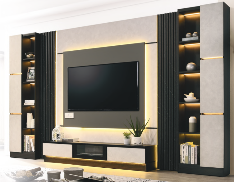 VD-1089 6'2D + 1098 C (L/R) STAND TV CABINET (LCD SERIES)