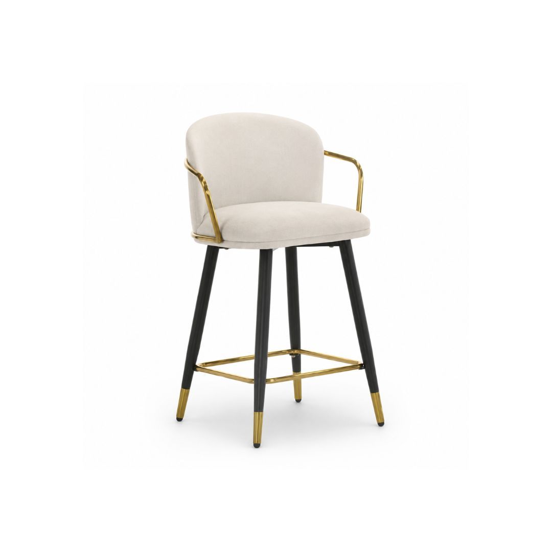 Fabric Bar Chair C/W Metal Leg