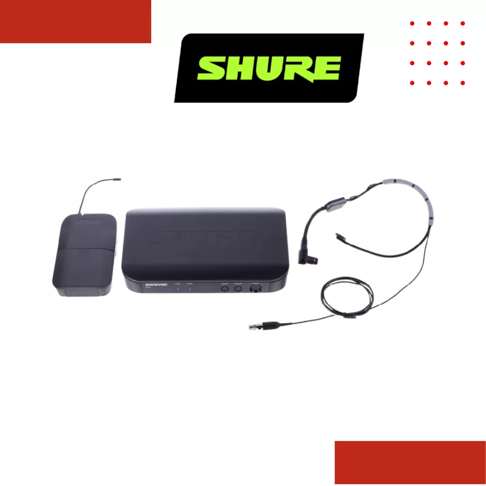 Shure BLX14/SM35 Wireless Headset System, BLX4 Receiver, BLX1 Bodypack Transmitter & SM35 Headset Microphone
