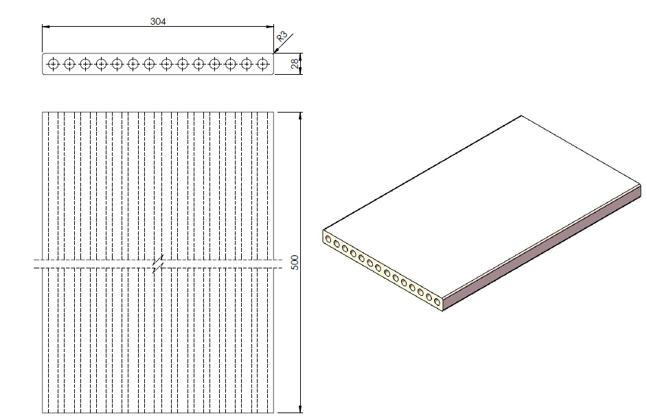 Ceramic Plate - Holed / Extruded batts