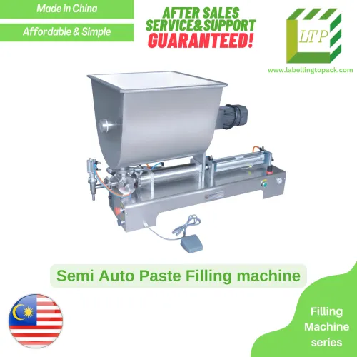 Semi Auto Desktop Single Head Paste Filling + Mixer Machine (China - Packaging)