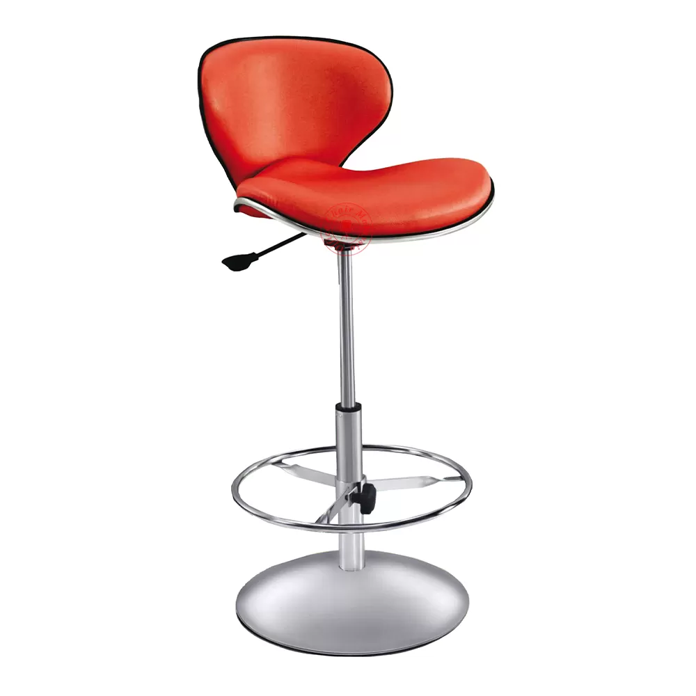 ES45 PU Bar Stool with Backrest | Bar Chair | High Stool | Counter Chair | Kerusi Tinggi | Kerusi Kaunter (Adjustable Height)