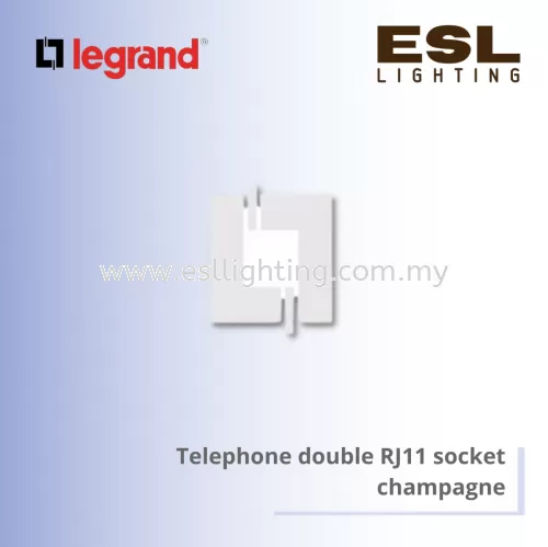 Legrand Galion™ Telephone double RJ11 socket champagne 