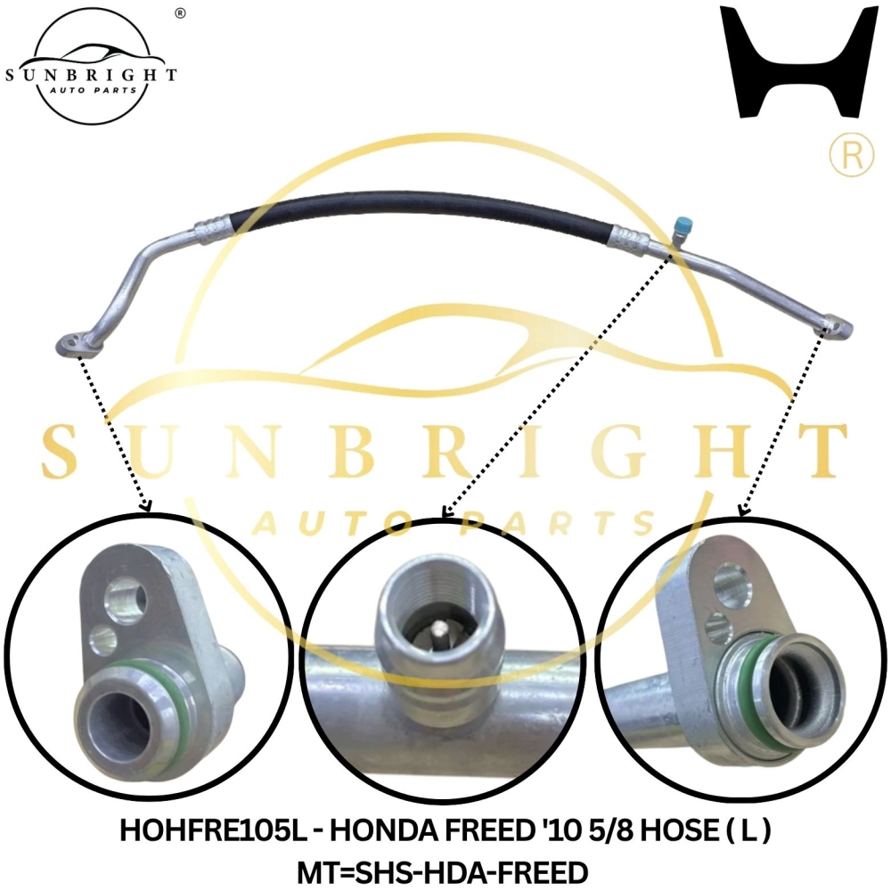 HOHFRE105L - HONDA FREED '10 5/8 HOSE ( L ) MT=SHS-HDA-FREED