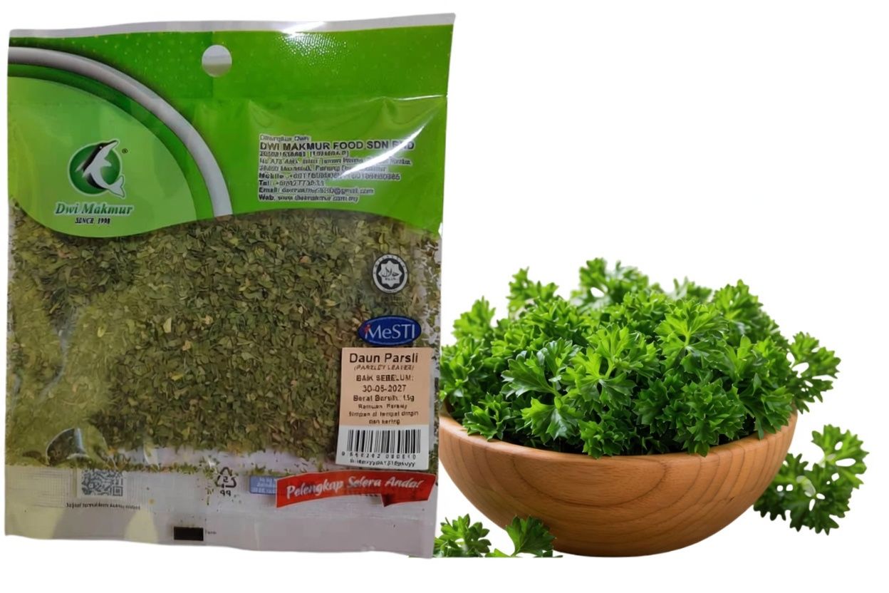 Parsley Dwi Makmur Brand (OPP) 15 Grams RM4.00 X 10 Units C.Dwi Makmur