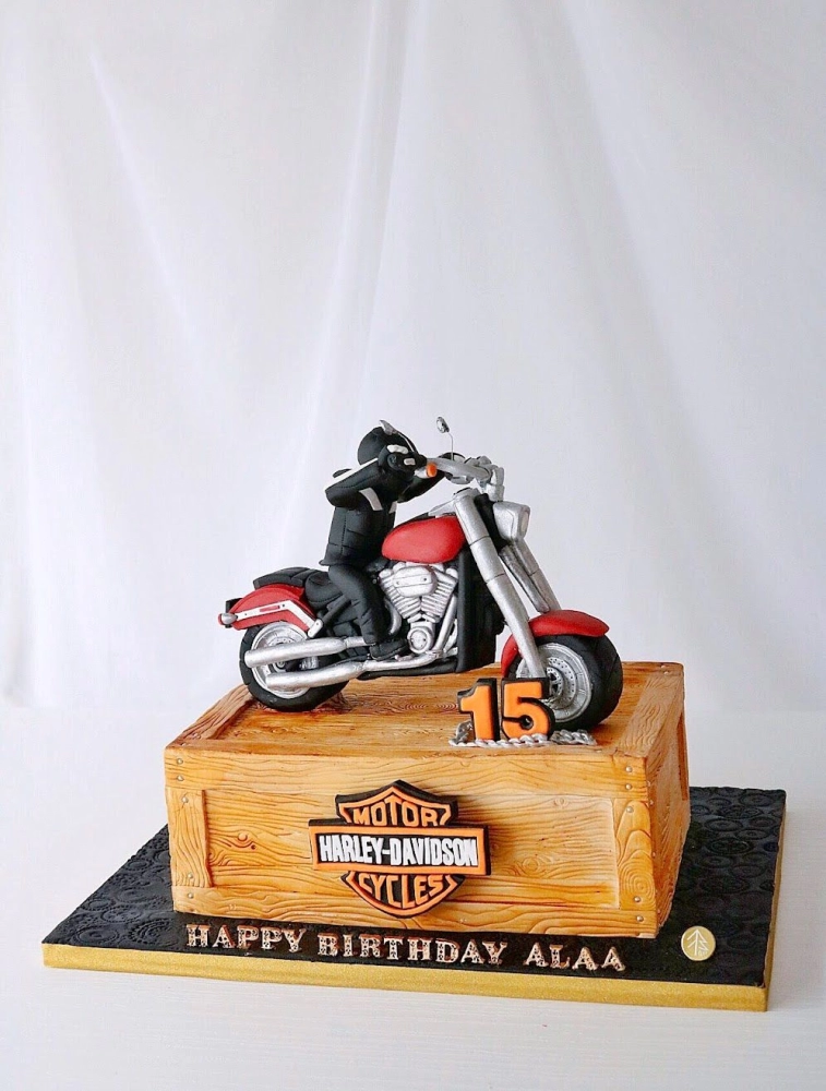 Harley Davidson Bike Cake