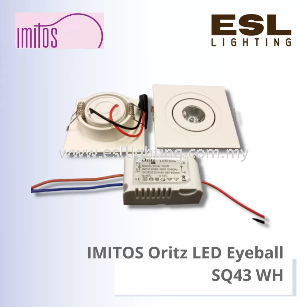 IMITOS Oritz LED EYEBALL 12W - SQ43/WH