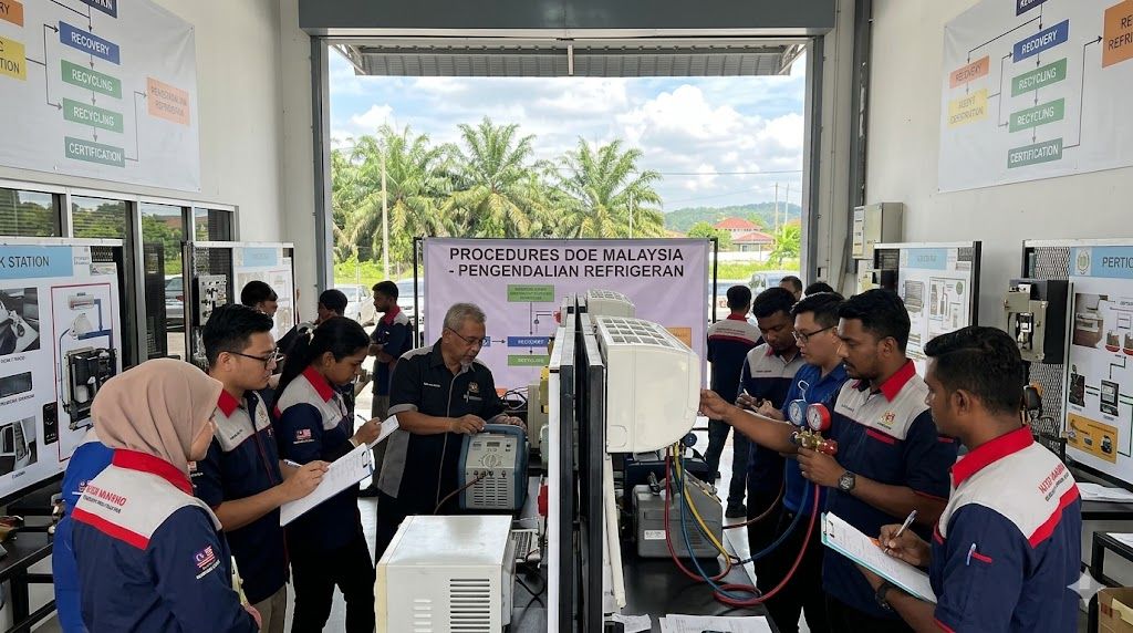 refrigerant handling procedures DOE Malaysia