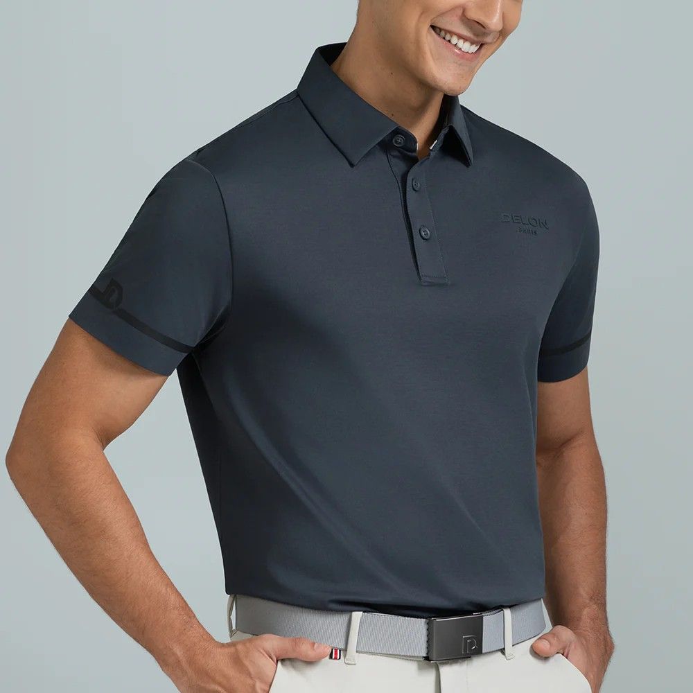Delon - AeraFlex Performance Solid Line - Men Polo