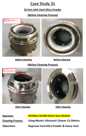 Ultrasonic Cleaning Case Studay 31 - Msonic Ultrasonic Cleaning 15-20 Mins