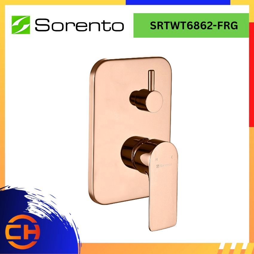 SORENTO SHOWER MIXER TAP SRTWT6862-FRG Concealed Bath & Shower Mixer Full Rose Gold 