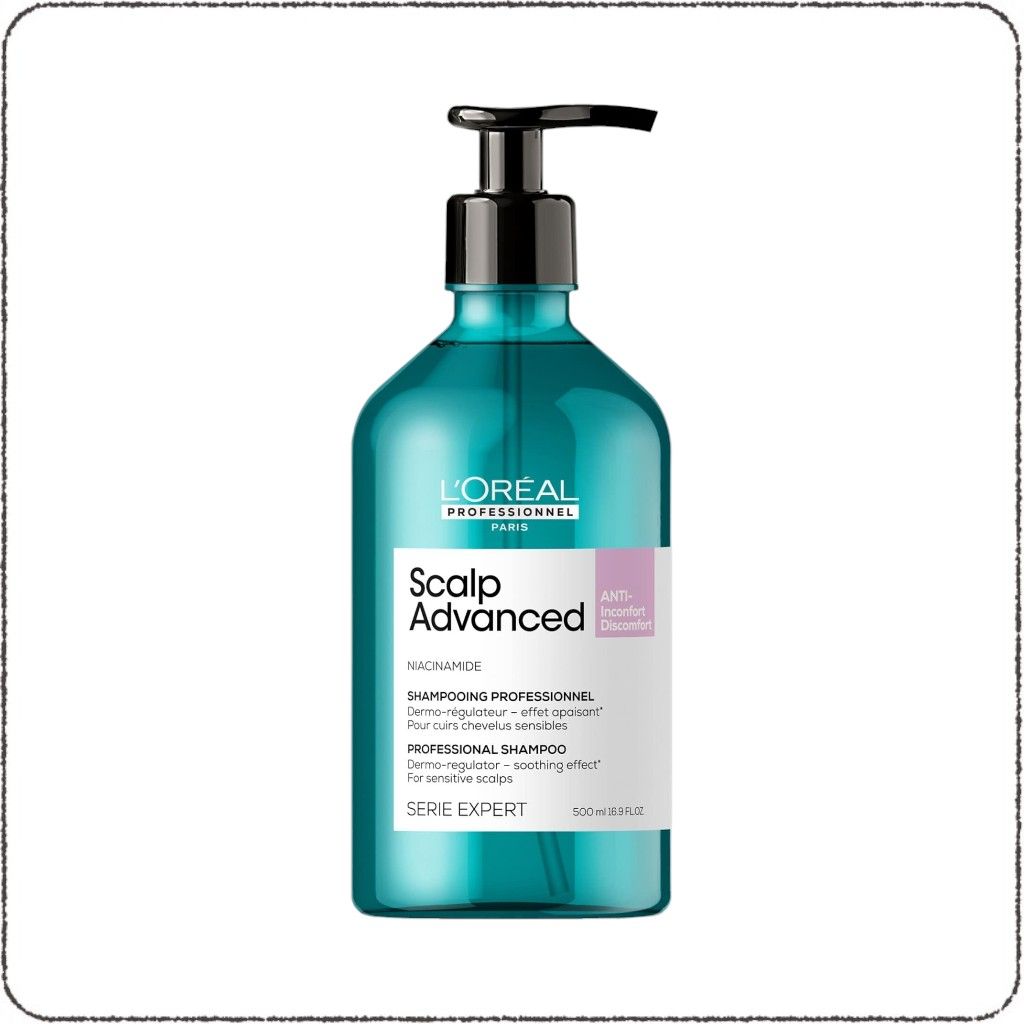 Loreal Professionnel Scalp Advanced Anti-Discomfort Shampoo 500ml (Sensitive Scalp)